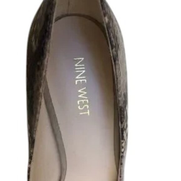 Nine West Python Print Leather Pumps - Size 9 -‎ *BNWOT* - Picture 5 of 6